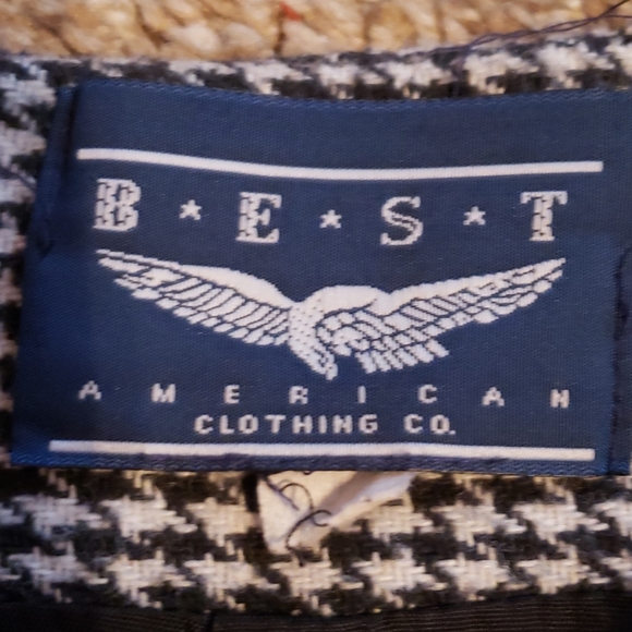 Vintage Houndstooth wool skirt - Picture 3 of 5